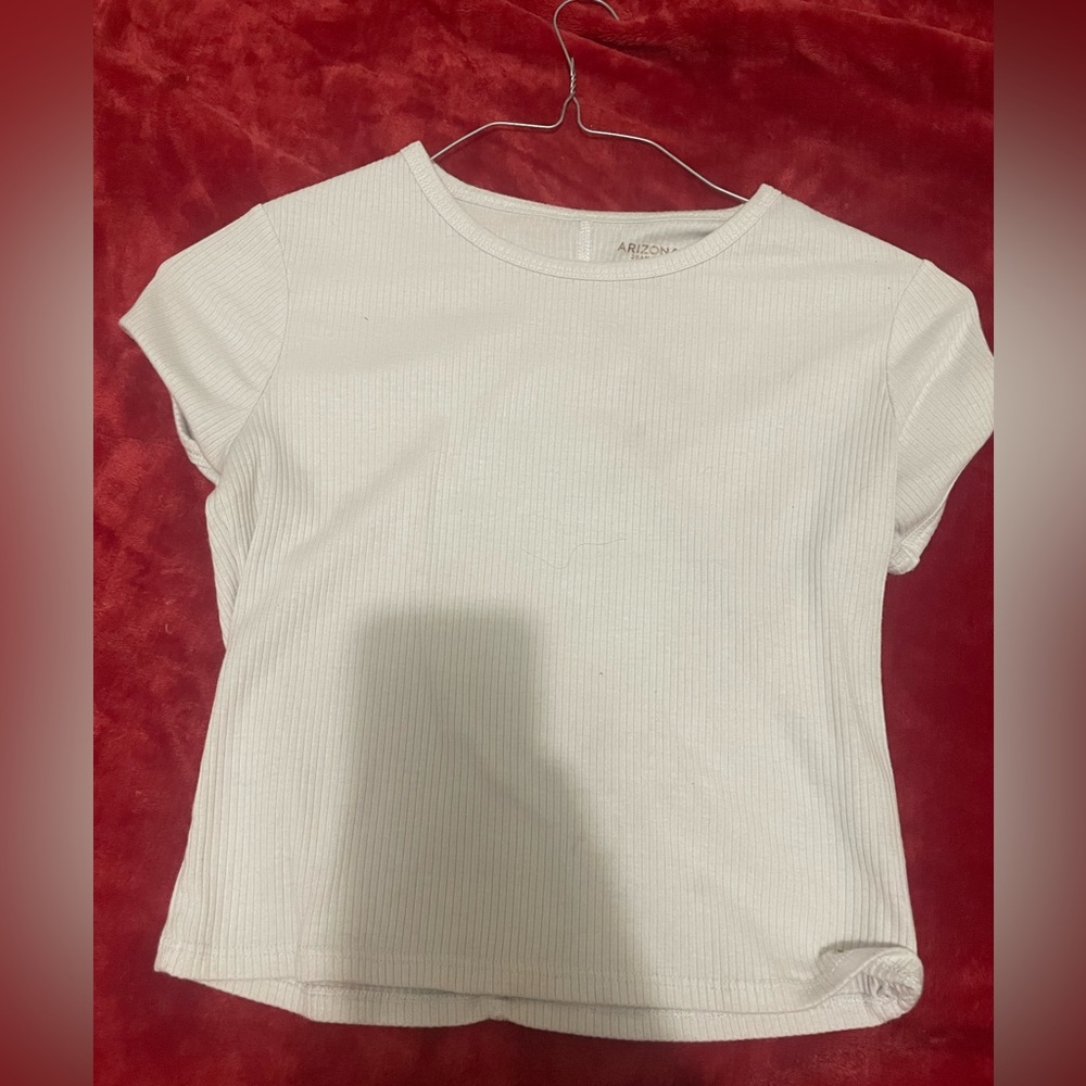 Arizona white crop top women’s medium